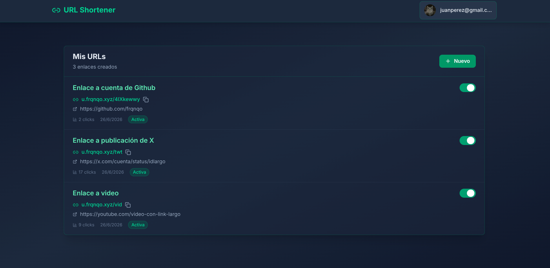 URL Shortener screenshot 1