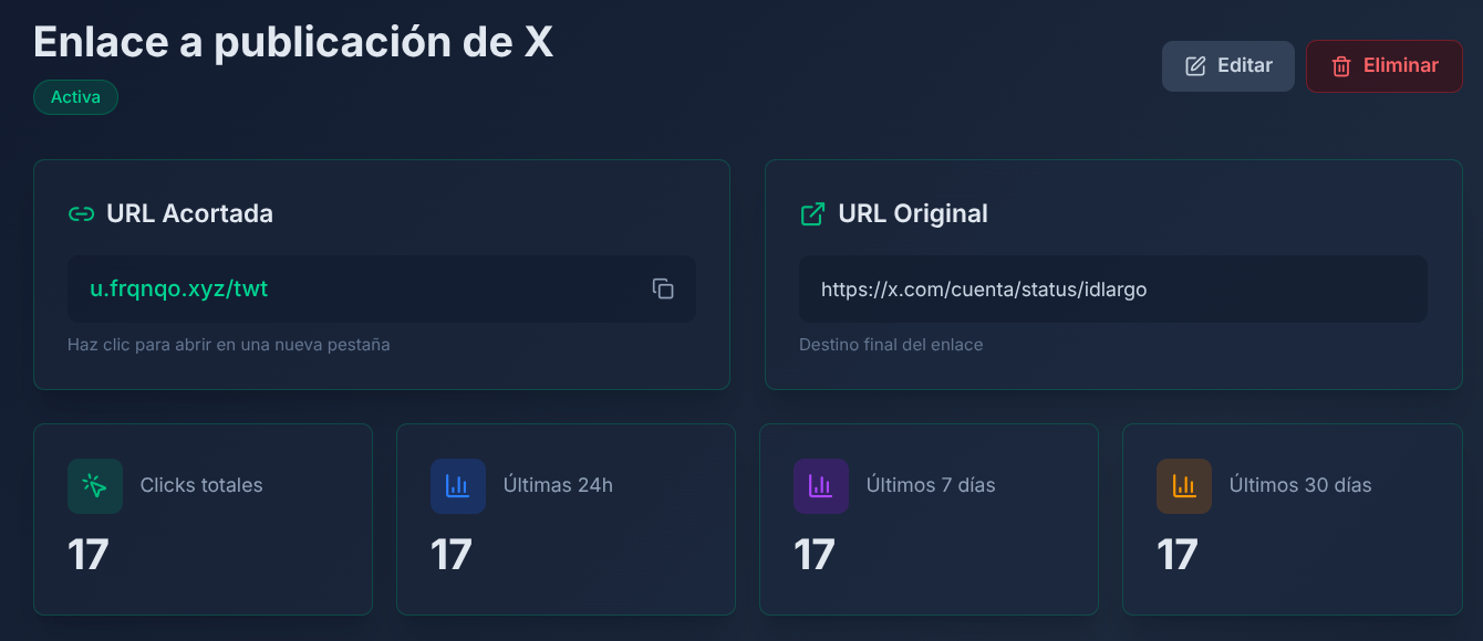 URL Shortener screenshot 2